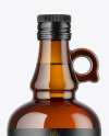 Amber Glass Bottle Mockup