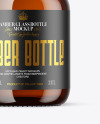 Amber Glass Bottle Mockup