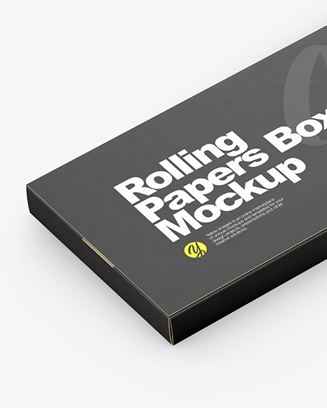 Rolling Paper Box Mockup - Free Download Images High Quality PNG, JPG