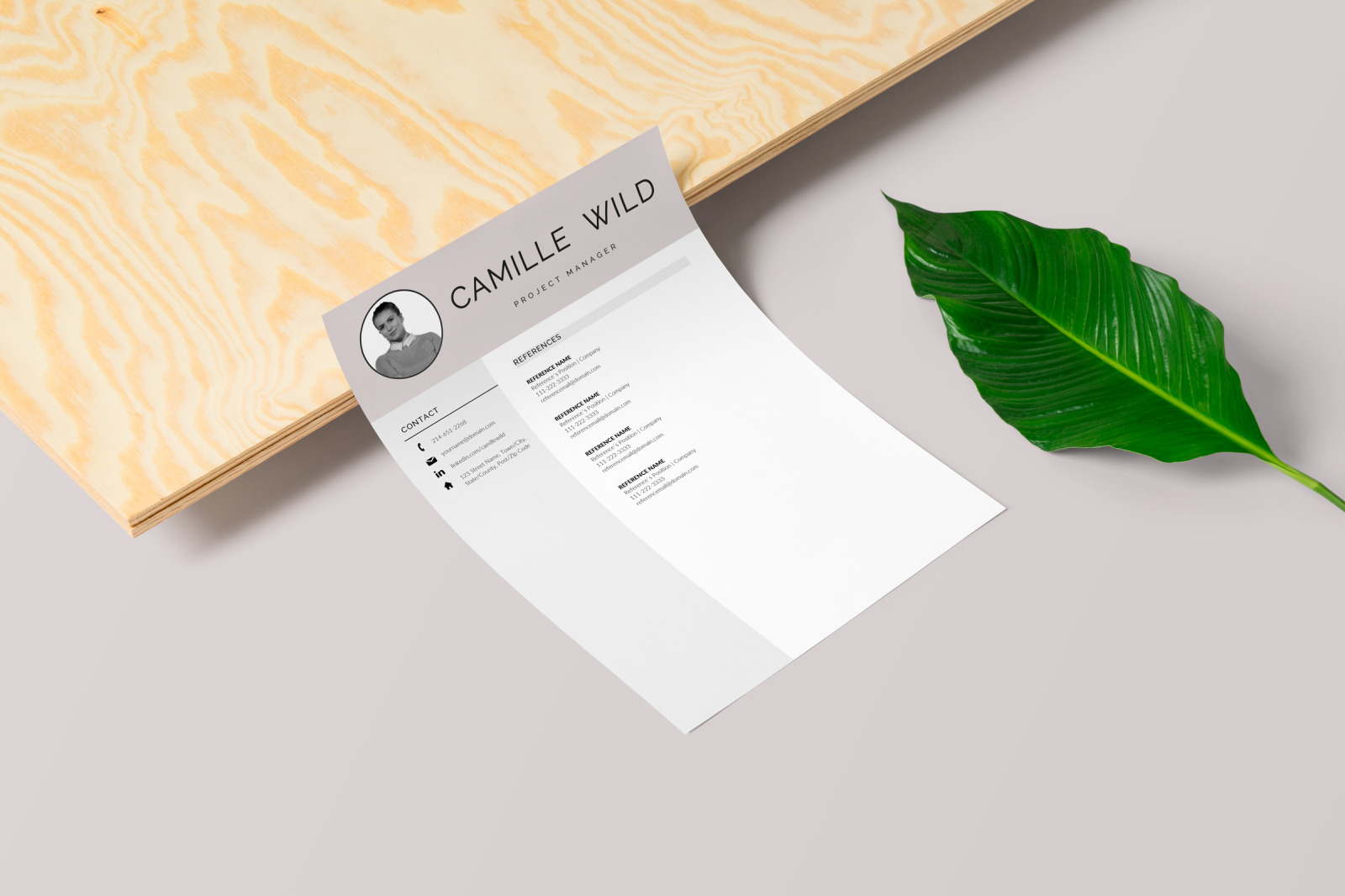 Professional CV Template for Project Manager. Instant Download Cover Letter & Resume with Photo Professional CV Template for Project Manager. Instant Download Cover Letter & Resume with Photo