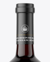 Clear Glass Red Wine Bottle Mockup