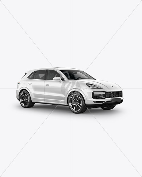 Luxury Crossover Mockup - HalfSide View