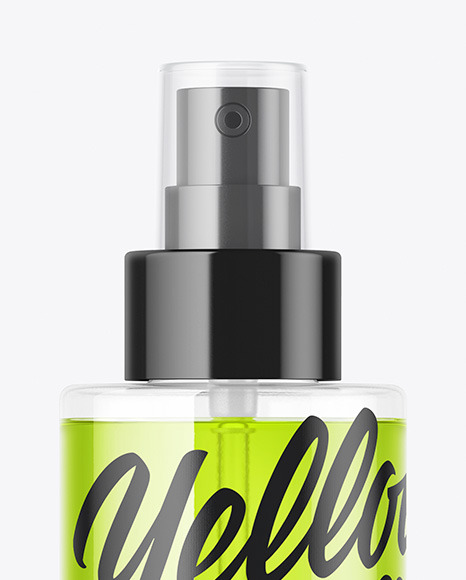 Clear Spray Bottle Mockup