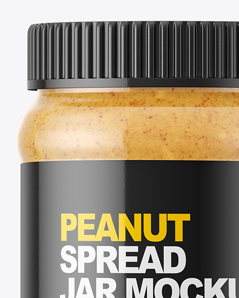 Peanut Spread Jar Mockup