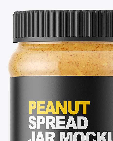 Peanut Spread Jar Mockup