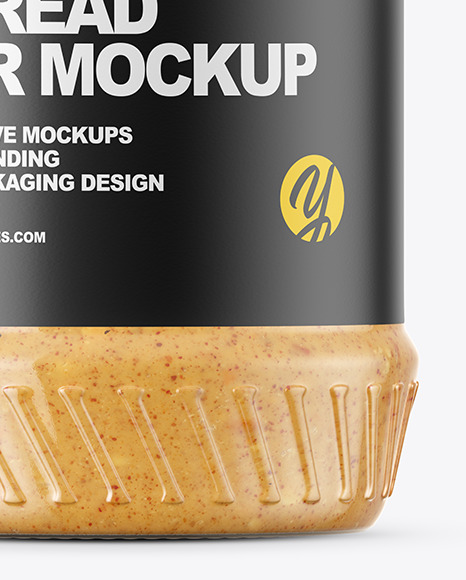 Peanut Spread Jar Mockup