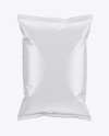 Glossy Snack Package Mockup - Front View