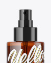 Amber Spray Bottle Mockup