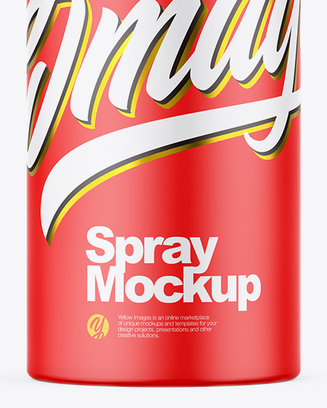 Matte Spray Bottle Mockup