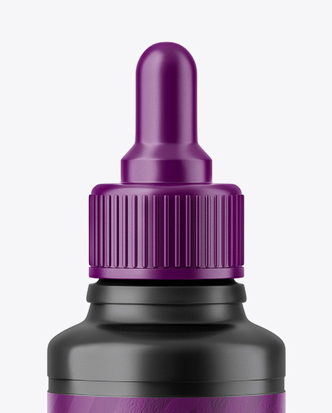 Matte Dropper Bottle Mockup