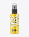 Glossy Spray Bottle Mockup