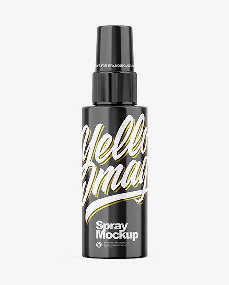 Glossy Spray Bottle Mockup Glossy Spray Bottle Mockup