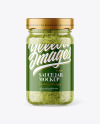 Clear Glass Jar with Pesto Sauce Mockup