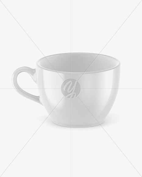 Glossy Coffee Cup Mockup