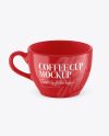 Glossy Coffee Cup Mockup