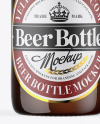 Amber Beer Bottle Mockup