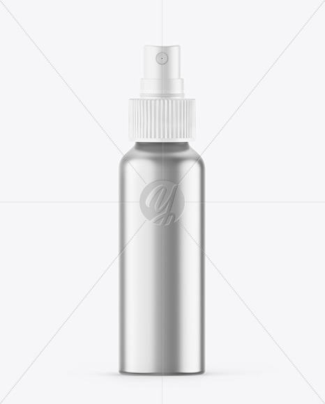 Metallic Spray Bottle Mockup