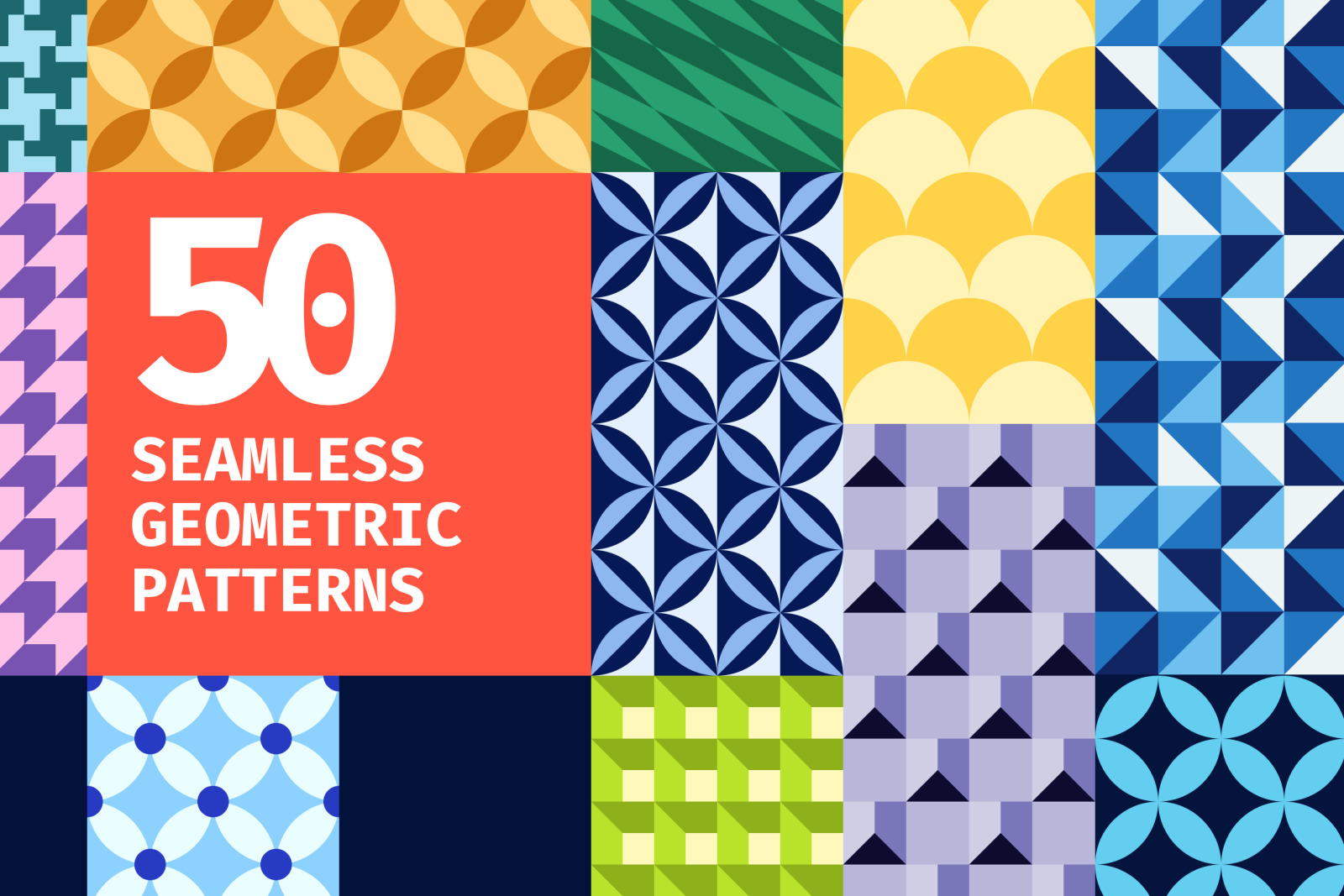 50 Geometric Patterns • Blocco 50 Geometric Patterns • Blocco