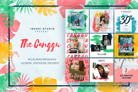 CANGGU-Social Media Pack Templates - Tropical plants