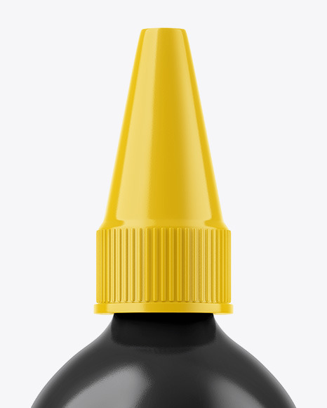 Glossy Plastic Bottle Mockup