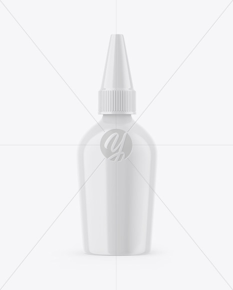 Glossy Plastic Bottle Mockup