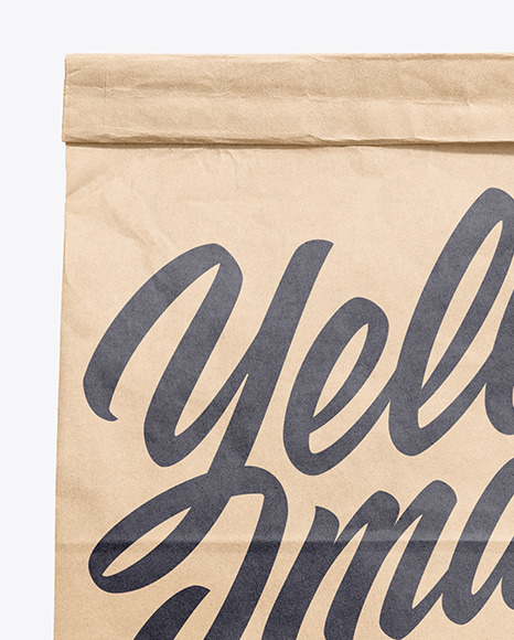 Kraft Paper Food Bag Mockup