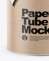 Kraft Paper Tube Mockup