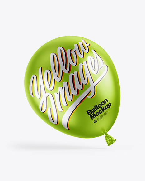 Metallic Balloon Mockup