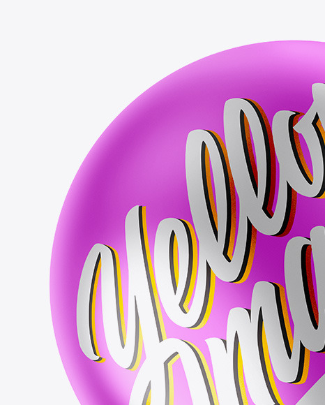 Metallic Balloon Mockup