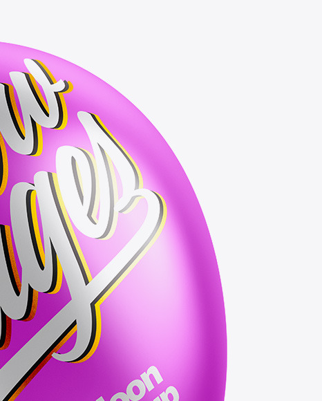 Metallic Balloon Mockup