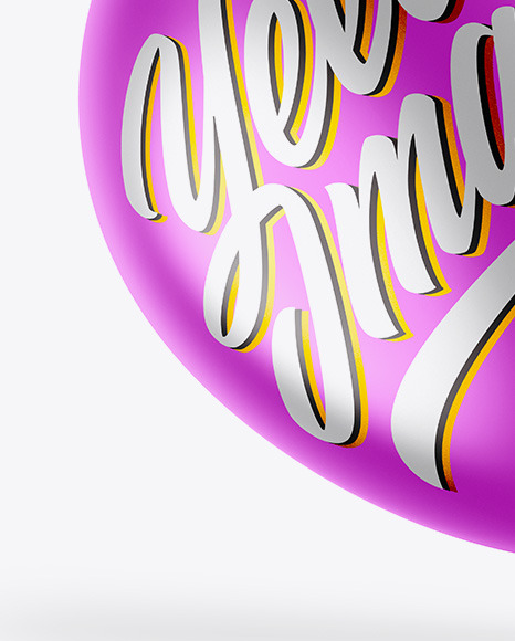 Metallic Balloon Mockup