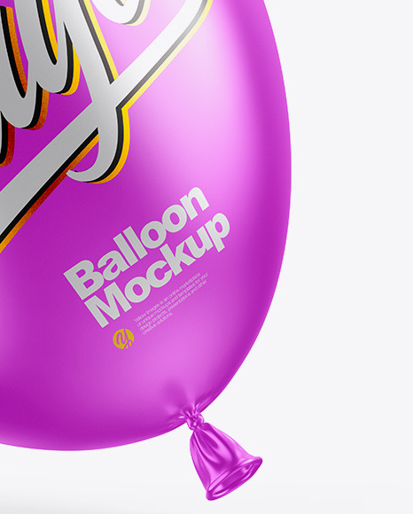 Metallic Balloon Mockup