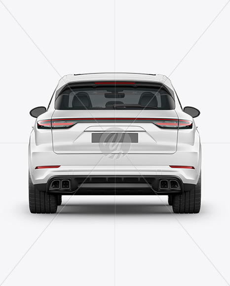 Luxury Crossover Mockup - Back View