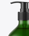 Frost Green Liquid Soap Bottle with Pump Mockup