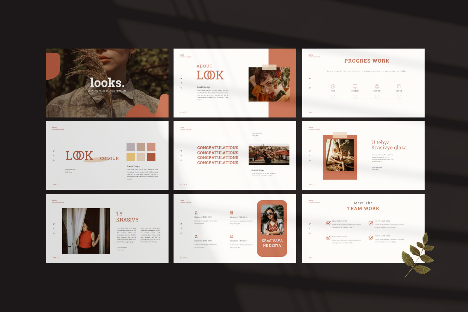 LOOKS - PowerPoint Template LOOKS - PowerPoint Template