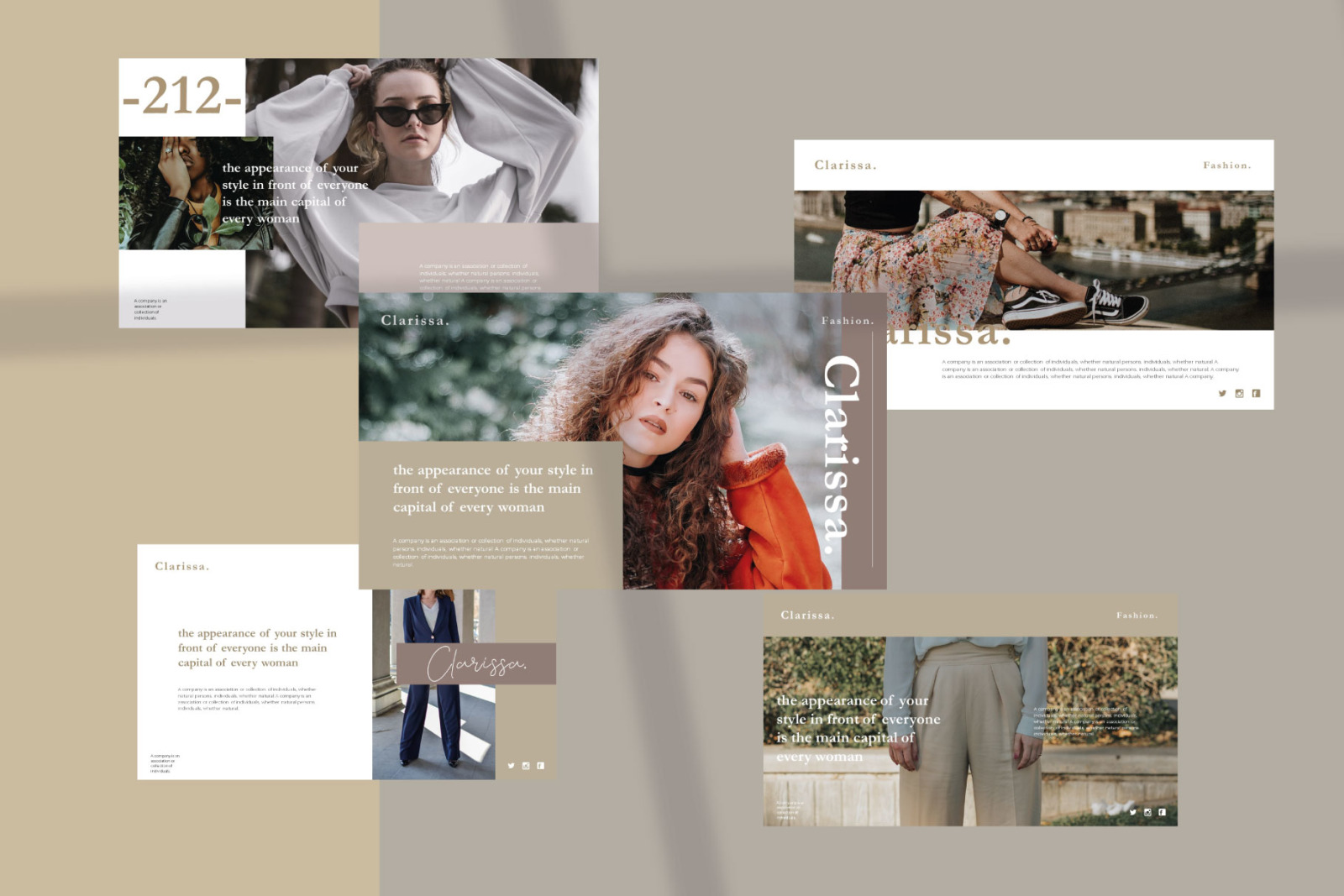 Clarissa - PowerPoint Template Clarissa - PowerPoint Template