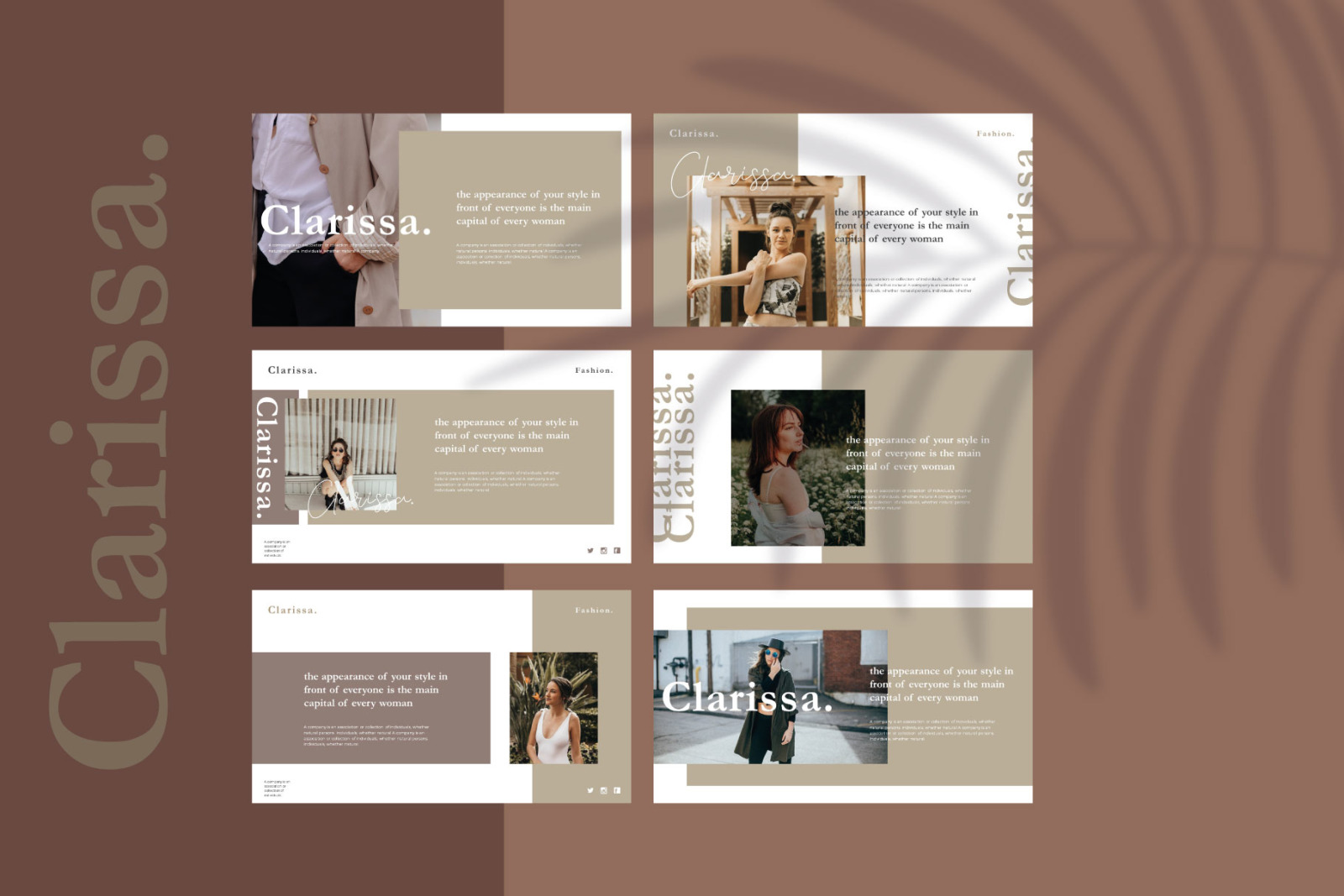 Clarissa - PowerPoint Template Clarissa - PowerPoint Template