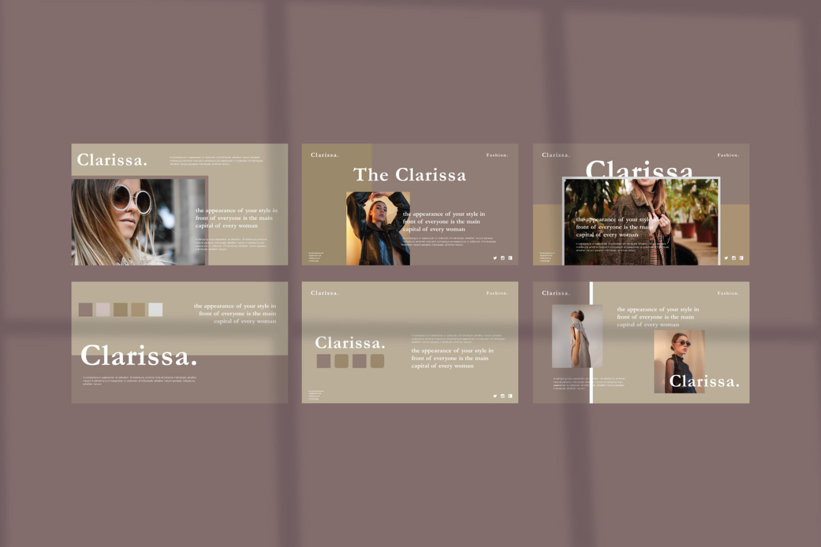 Clarissa - PowerPoint Template Clarissa - PowerPoint Template