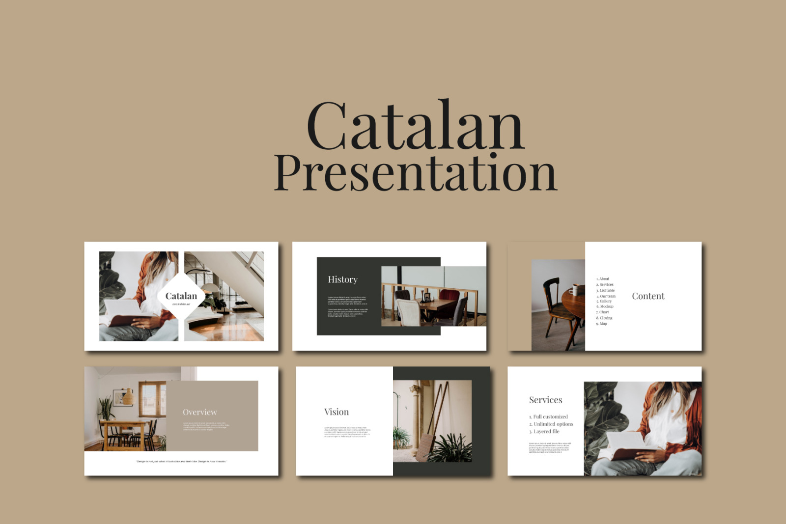 Catalan - PowerPoint Template