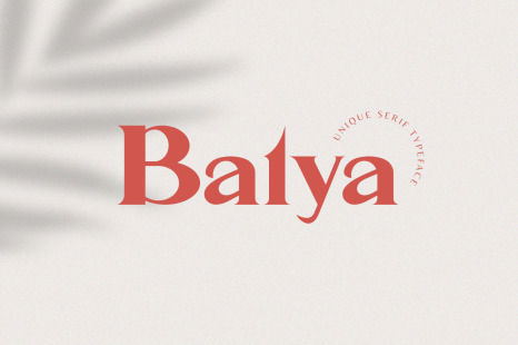 Balya - Serif Font - Typography logo