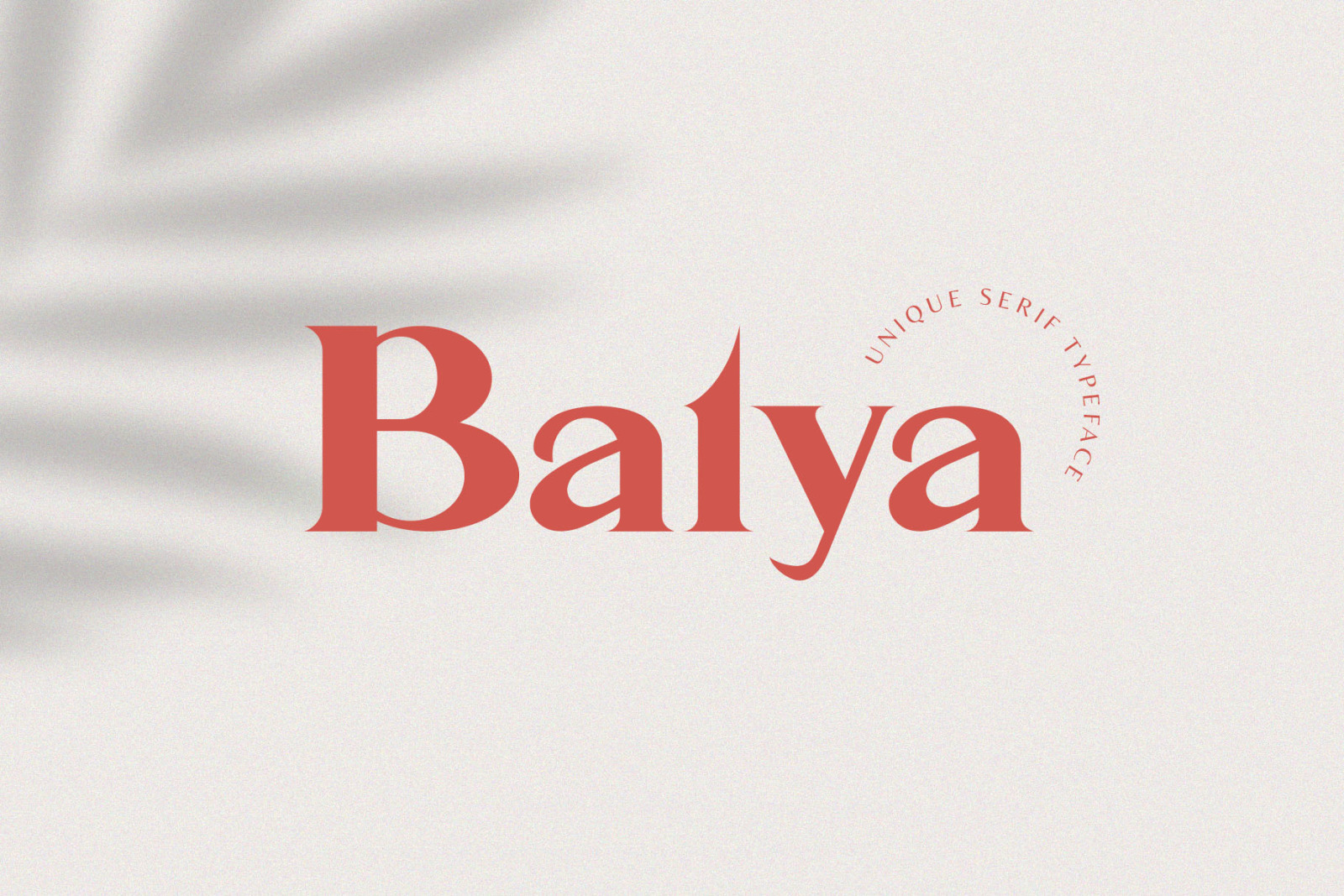 Balya - Serif Font Balya - Serif Font