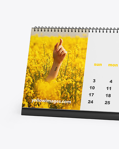 Desk Calendar Mockup