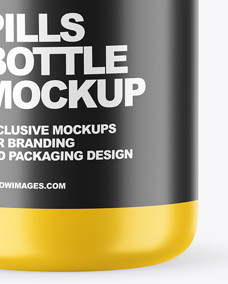 Matte Pills Bottle Mockup