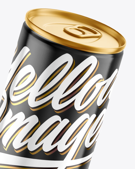 Two Metallic Drink Cans w/ Glossy Finish Mockup