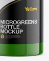 Juice Microgreen Bottle Mockup - Half Side View