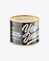 Glossy Tin Can Mockup