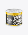 Glossy Tin Can Mockup