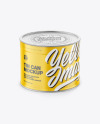 Glossy Tin Can Mockup