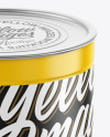 Glossy Tin Can Mockup