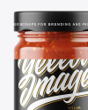 Clear Glass Jar with Bolognese Sauce Mockup